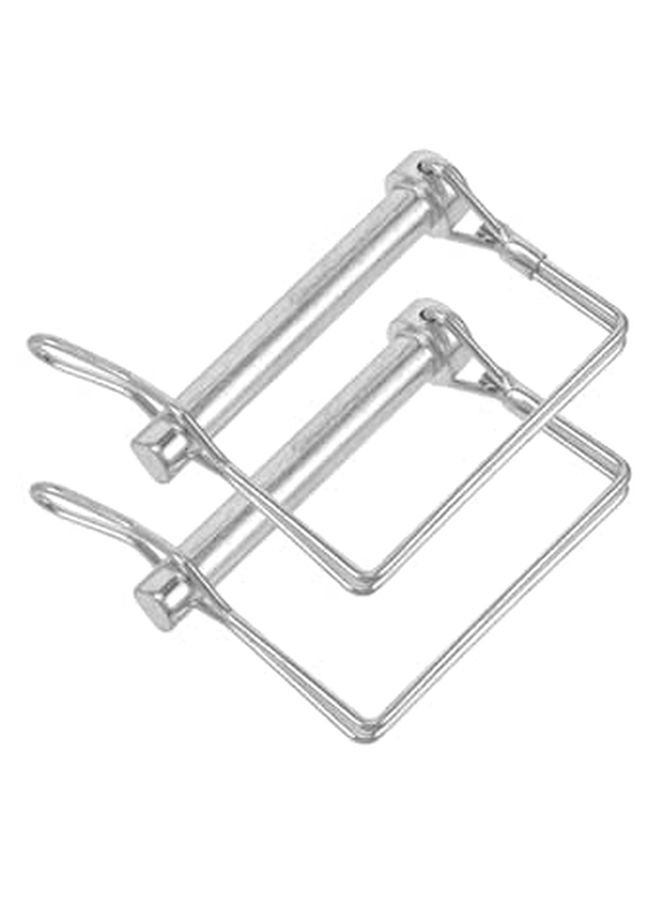 2 Pcs Heavy Duty Locking Coupler Clips For Trailer Hitch Safety Secure Towing Sturdy Steel Standard Compatible - Image 1