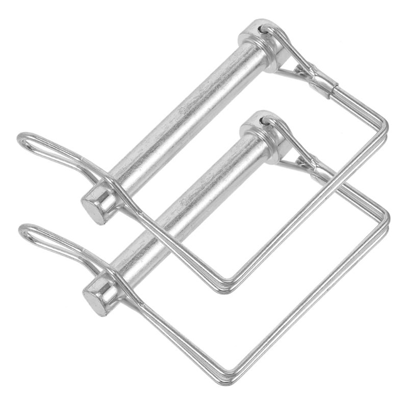 2 Pcs Heavy Duty Locking Coupler Clips For Trailer Hitch Safety Secure Towing Sturdy Steel Standard Compatible - Image 2
