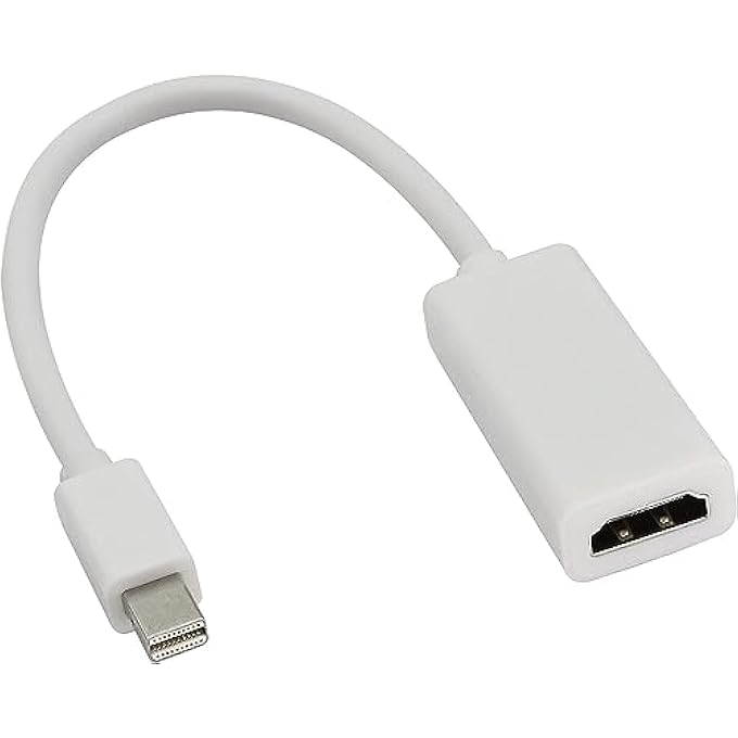 rayihni MINI DISPLAYPORT TO HDMI ADAPTER,(MINI DP TO HDMI ADAPTER) THUNDERBOLT TO HDMI ADAPTER FOR MACBOOK AIR/PRO, MICROSOFT SURFACE PRO/DOCK, MONITOR, PROJECTOR AND MORE - Image 1