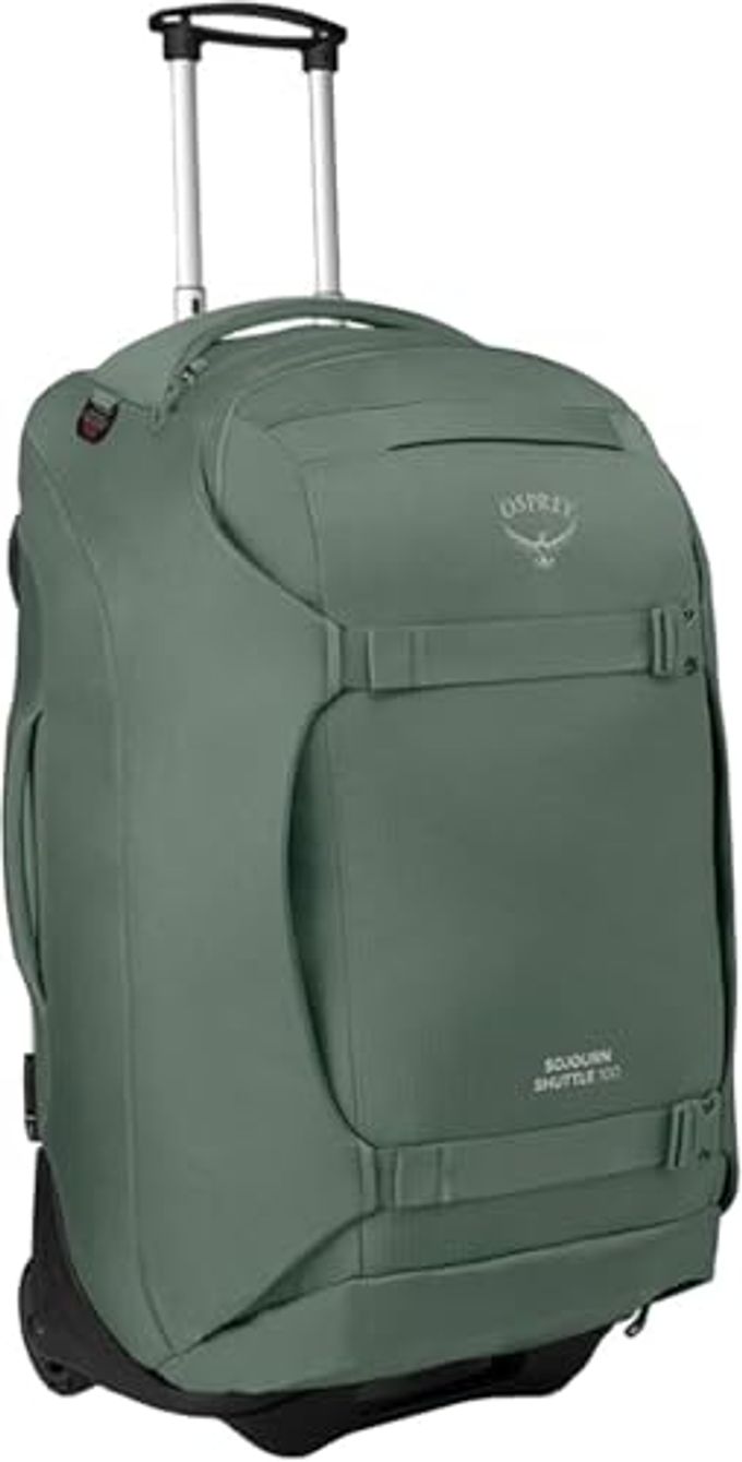 OSPREY Sojourn Shuttle 30"/100L Wheeled Duffel Luggage  Rugged, High-Capacity Travel Bag With Oversized Wheels And Reinforced Frame  Built For Long-Haul Travel And Gear Protection, Koseret Green - Image 4