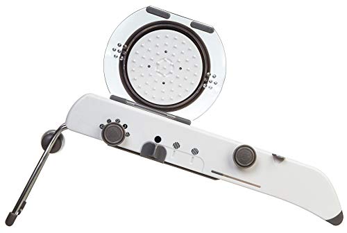 PL8 Professional Mandoline - Versatile Slicer with Adjustable Straight, Waffle, and Julienne Blades, Extra-Wide Stainless Steel Deck, Safety Hand Guard, Non-Skid Feet, and Space-Saving Design - Image 3