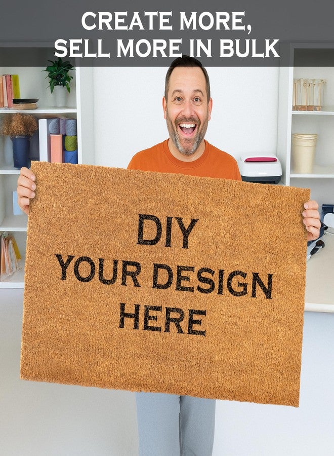 MAINEVENT Blank Doormat Coir 30x17 Inch for Screen Printing, Plain Door Mat for Outdoor Painting - Image 3