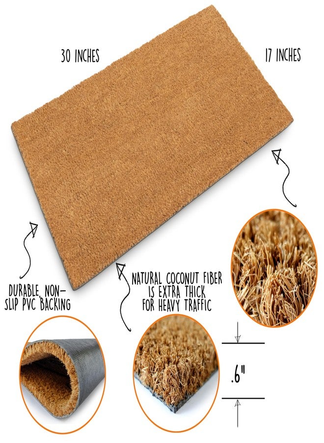 MAINEVENT Blank Doormat Coir 30x17 Inch for Screen Printing, Plain Door Mat for Outdoor Painting - Image 2