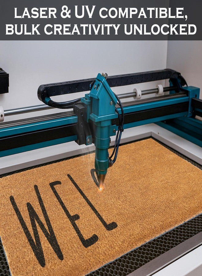 MAINEVENT Blank Doormat Coir 30x17 Inch for Screen Printing, Plain Door Mat for Outdoor Painting - Image 4