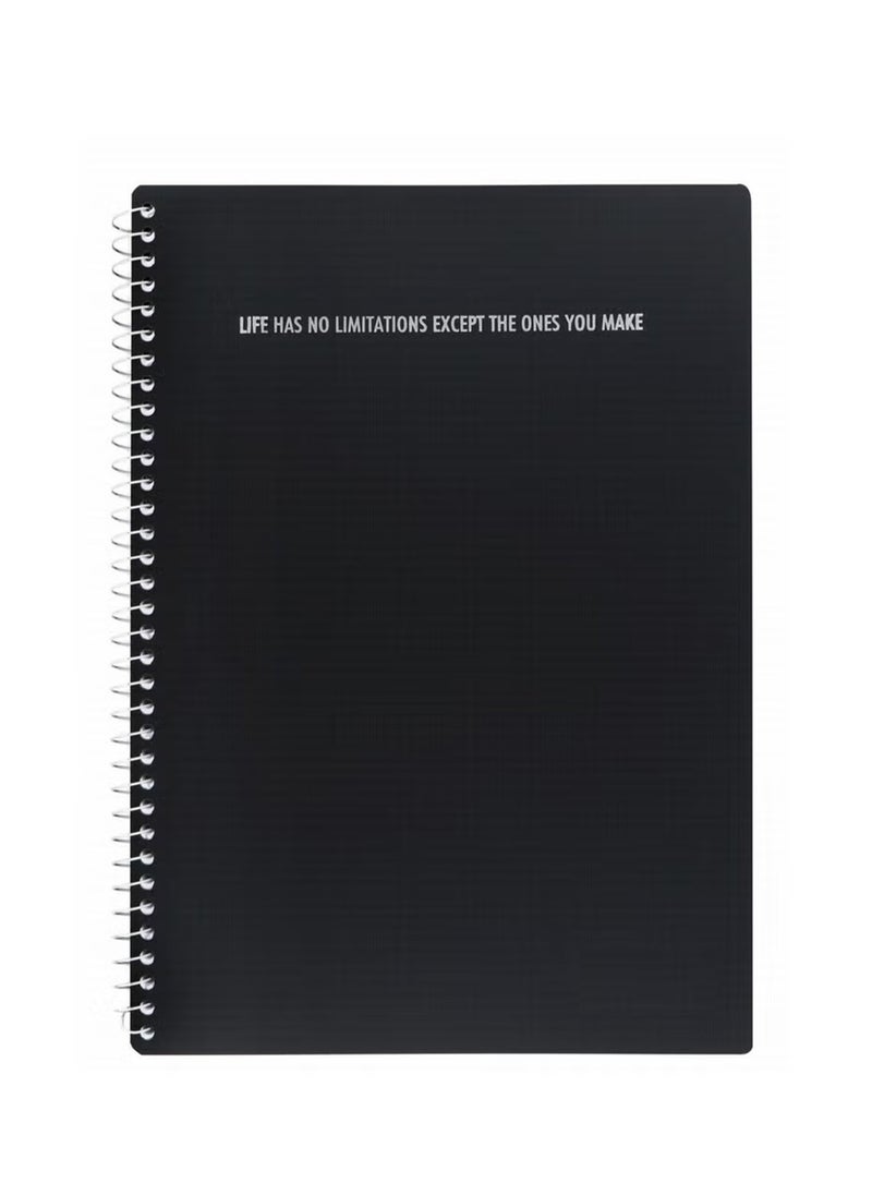 PARTNER - 1-Piece B5 Size Spiral Binded Notebook With Assorted Plastic Covers - Image 1