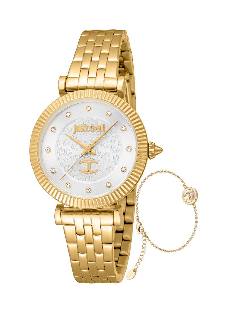 Just Cavalli - Women's Round Shape Stainless Steel Wrist Watch JC1L266M0025 - 32 Mm - Image 1