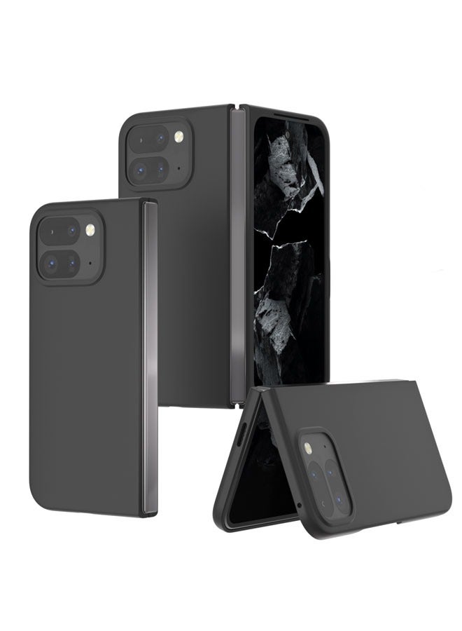 عام حافظة لجهاز Google Pixel 9 Pro Fold، بتصميم مزدوج وقابلة للطَي، مصنوعة من مادة PC ذات ملمس يشبه الجلد ومعالجة بطبقة زيتية. تتوافق تمامًا مع جهاز Google Pixel 9 Pro Fold.