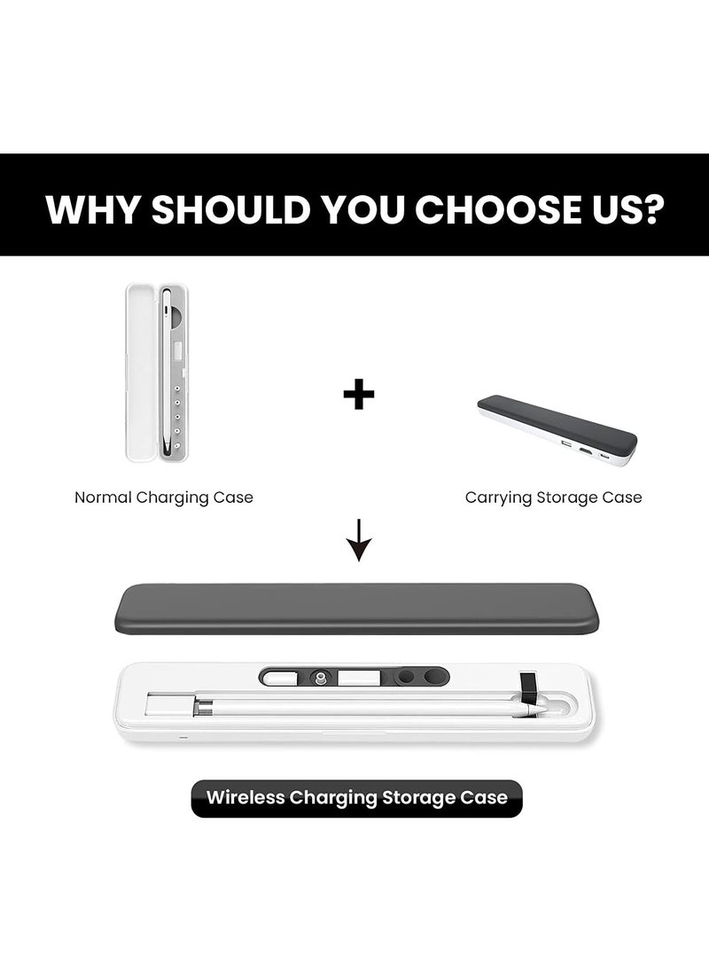 Generic - Apple Pencil 1st Generation Case -  Wireless Charging & Magnetic Storage Box, Compatible with 1st Gen Only, Perfect for On-the-Go Charging - Image 1