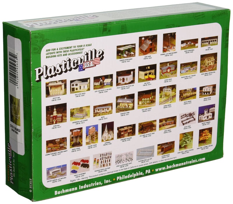 Bachmann Trains - PLASTICVILLE U.S.A. BUILDINGS – CLASSIC KITS - SIGNAL BRIDGE (silver) - O Scale - Image 2
