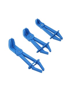 3-Pack Hose Clamp Pliers Set - Durable Plastic Tools for Fuel Line, Automotive Coolant, and Radiator Hoses - Essential Spring Clamp Tool for Efficient Hose Management - Blue