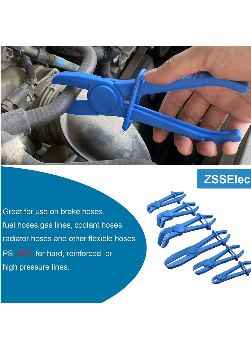 Generic - 3-Pack Hose Clamp Pliers Set - Durable Plastic Tools for Fuel Line, Automotive Coolant, and Radiator Hoses - Essential Spring Clamp Tool for Efficient Hose Management - Blue - Image 1