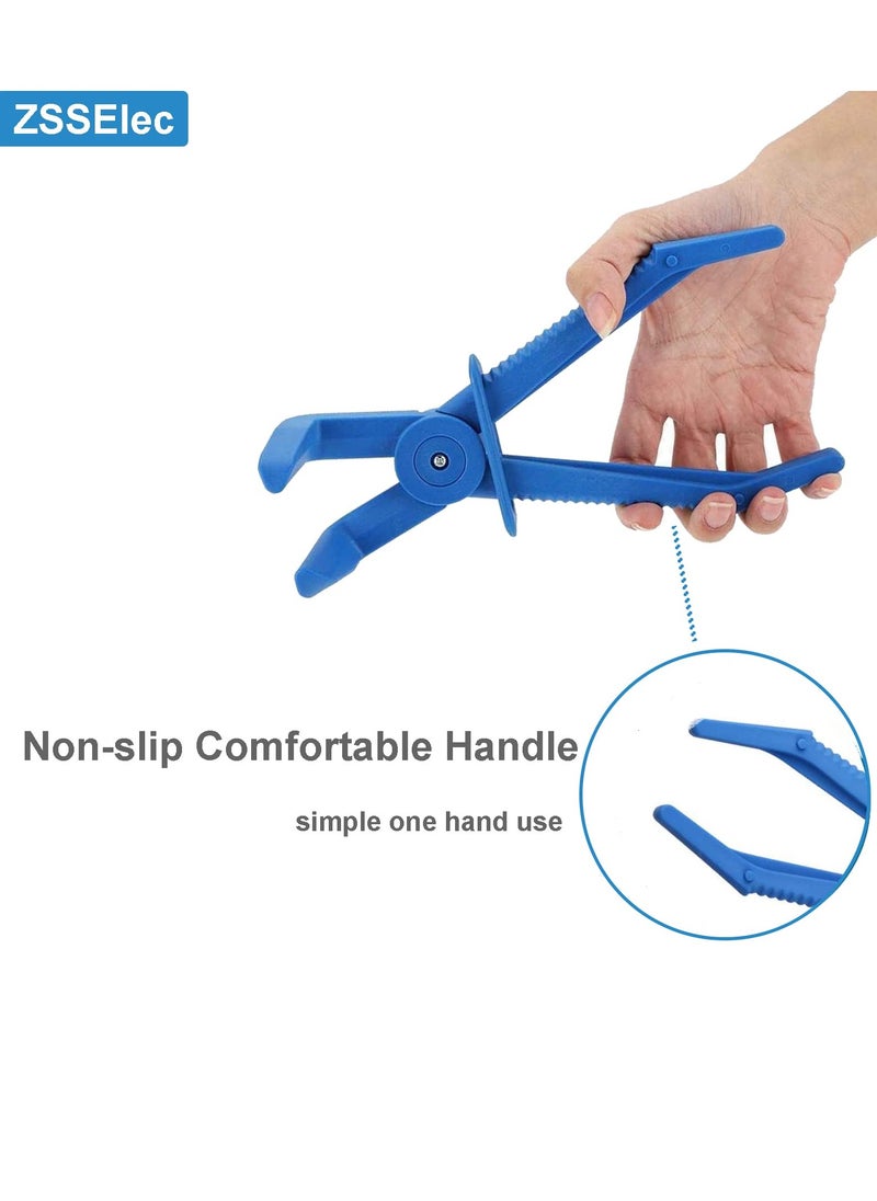 Generic - 3-Pack Hose Clamp Pliers Set - Durable Plastic Tools for Fuel Line, Automotive Coolant, and Radiator Hoses - Essential Spring Clamp Tool for Efficient Hose Management - Blue - Image 1