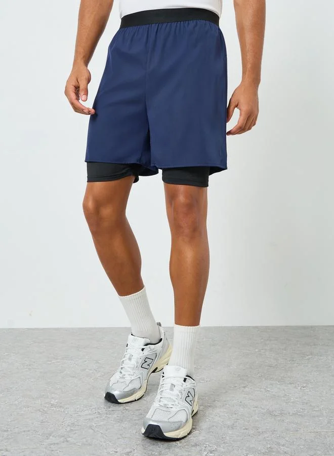 ستايلي اكتيف شورت جري رجالي أزرق رياضي