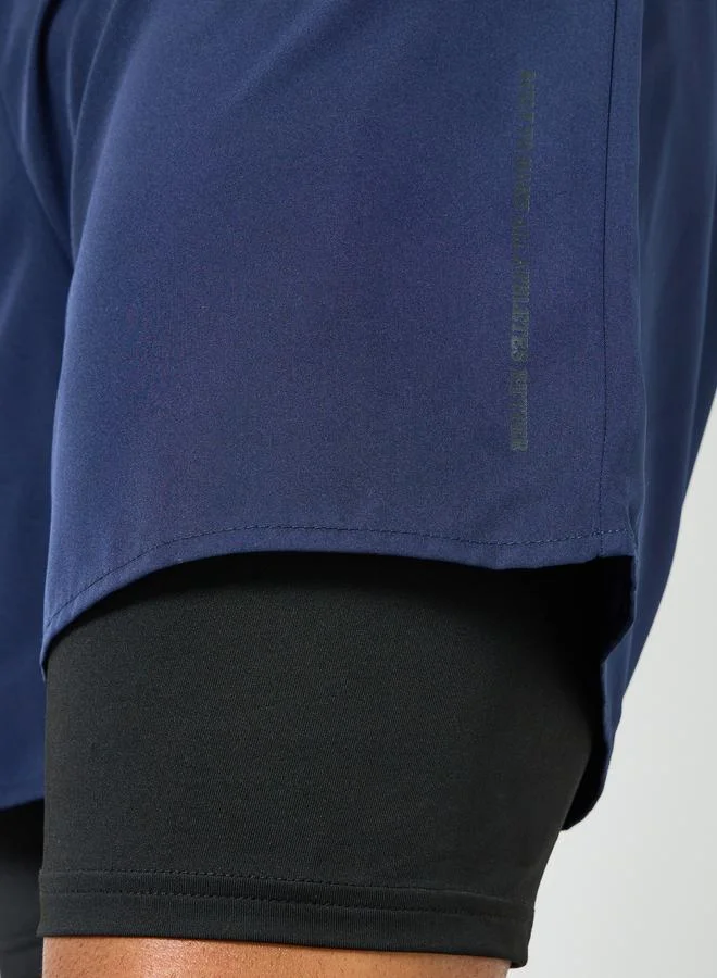 Styli Active  Men Blue Performance Running Shorts for Men | Best Price UAE