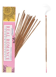 Incense Sticks Chakra, Amber Natural, Rain Forest, Real Romance ( 6 * 14 sticks)