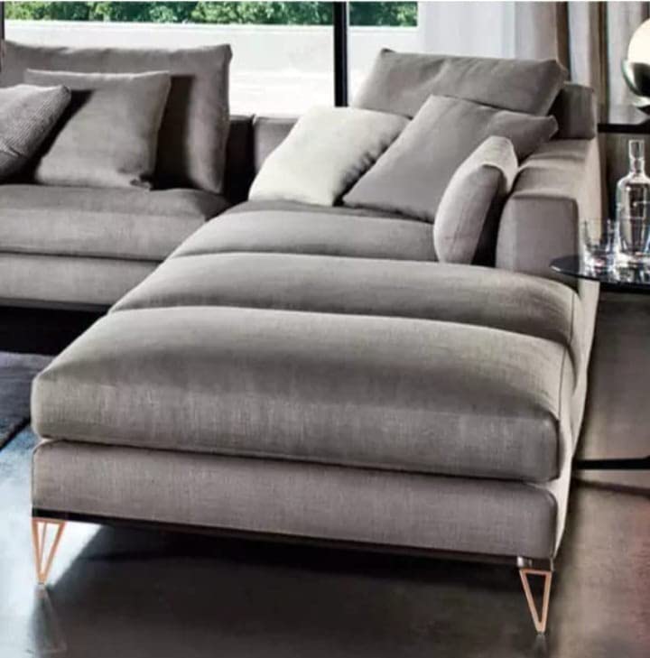 Aakash Dcor 6 Inch Metal Rose Gold Sofa LegsSet of 4 Durable Replacement Sofa Paya Modern Rustproof Sturdy Furniture Legs for Home Office V Shape Leg  - Image 2