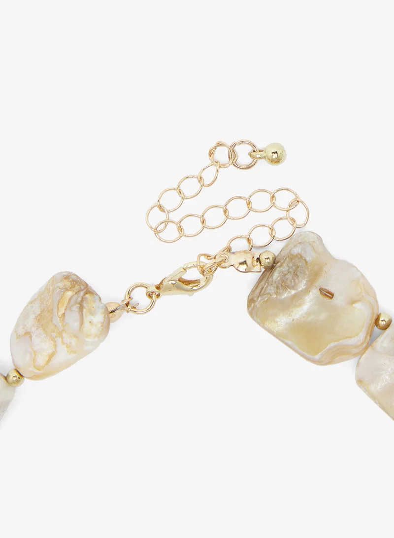 Ginger Sea Charm Resin Necklace