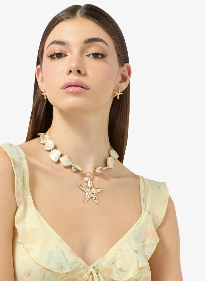 Sea Charm Resin Necklace