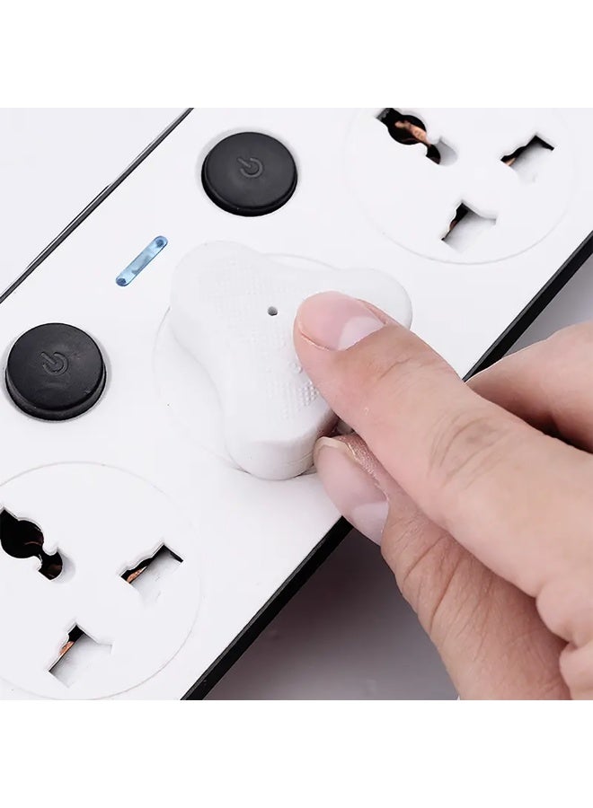 إيلونسي سلك تمديد طاقة عالمي بطول 5 أمتار مع 4 مقابس طاقة و3 منافذ USB، توصيلة كهرباء 4 اتجاهات مع 3 فتحات USB، وصلة تمديد 5 أمتار - Image 2