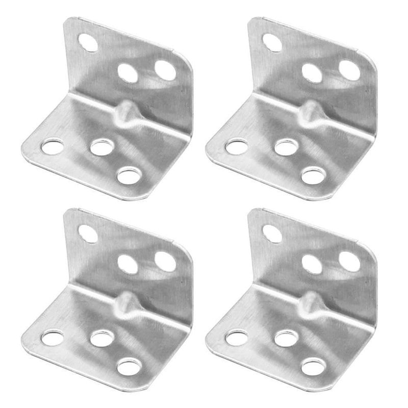 Heavy Duty Steel L Bracket Right Angle Support Shelf Bracket Joint, 36mm x 26mm x 1.5mm, Set of 4 - Image 1