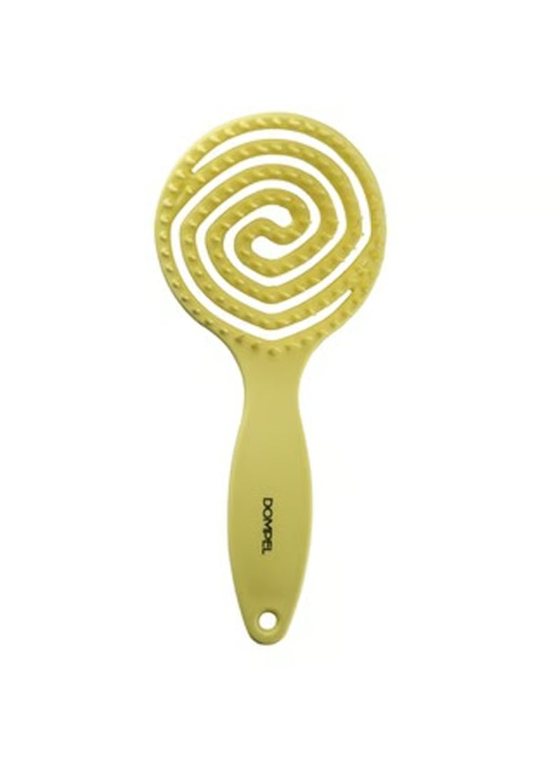 Dompel silicon brush curly hair/Yellow - Image 1