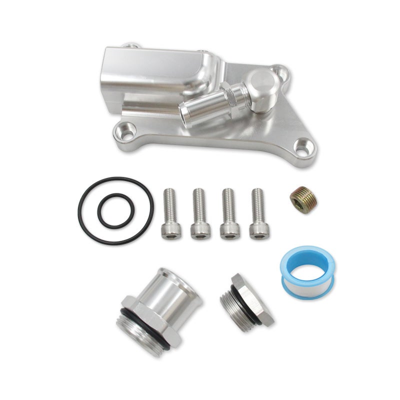 حاوية المبرد العليا: سبائك الألومنيوم الفائقة باللون الفضي - تصميم مدخل مستقيم لتحسين تدفق المبرد بديل لمحركات هوندا أكورا K20Z3 K24 - Image 1