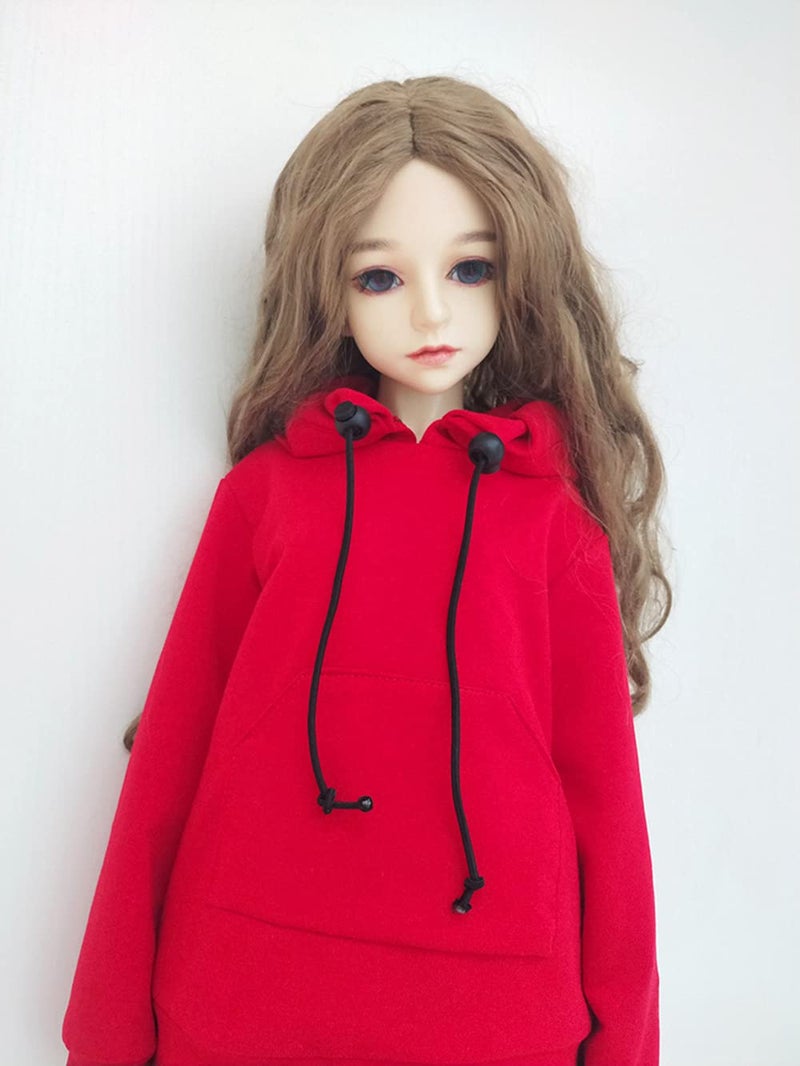 XiDonDon ملابس دمى XiDonDon 30CM / 45CM / 60CM 1/3 1/4 1/6 ملحقات دمى BJD BJD SD DIY أزياء هوديي ألعاب ملابس دمى (1/4، أحمر) - Image 2