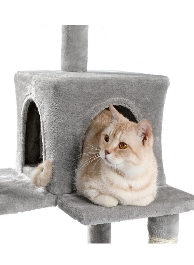 Multi-Level Kitten Play Tree home with Scratching Post