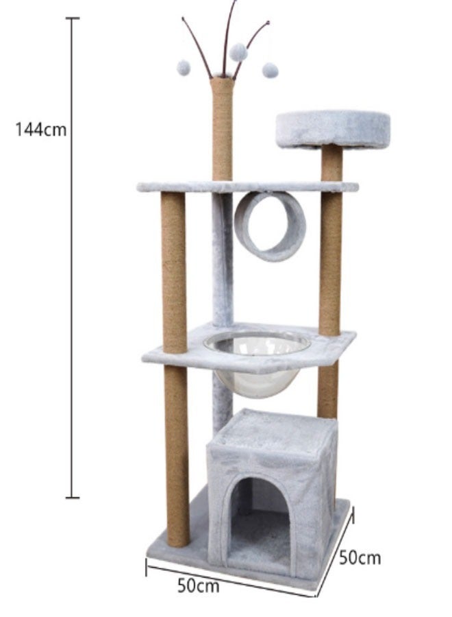 Multi-Level Kitten Play Tree home with Scratching Post