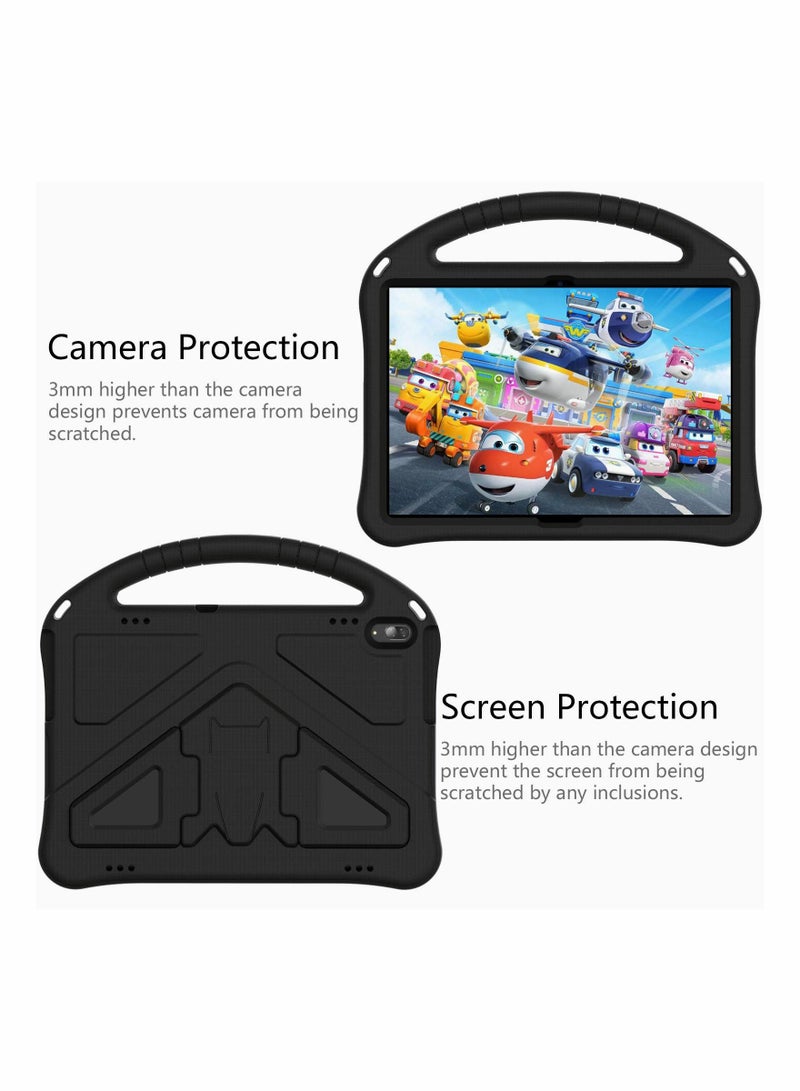 SYOSI Tablet Case for Lenovo Tab M10 HD TB X505F TB X605F Smart Tab P10 TB X705F TB X705L Durable Lightweight EVA Shockproof Protective Handle Stand Cover All Inclusive Anti-Drop Bracket Case Black - Image 5