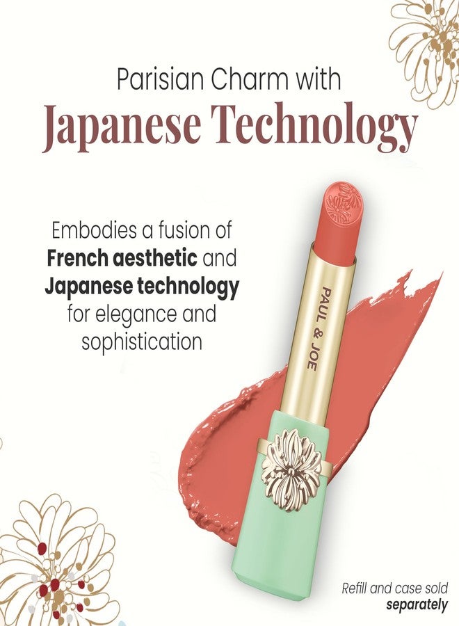 بول آند جو عبوة إعادة تعبئة أحمر شفاه مرطب من بول أند جو فقط، العلبة تباع منفصلة، أحمر شفاه يدوم طويلاً للون شفاه غني، 19 لونًا، أحمر شفاه وردي فاتن، 0.10 أونصة - Image 3