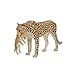MOJO Cheetah Female with Cub Realistic International Wildlife ToyReplica Hand Painted Figurine Mixed 387167 - Image 3