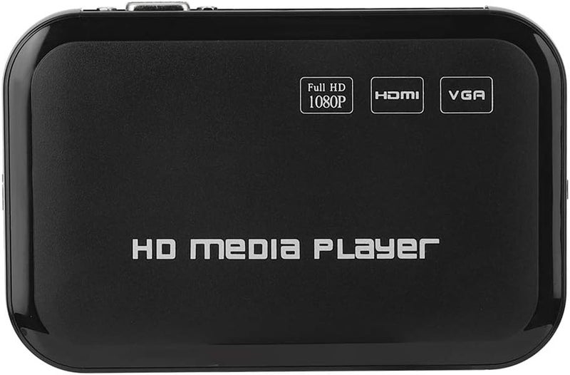 كلاراكو مشغل فيديو HDMI، مشغل فيديو HDMI صغير بدقة 1080 بكسل، مشغل وسائط فيديو VGA AV، صندوق تلفزيون، مشغل فيديو عالي الدقة 100-240 فولت للسيارة (الولايات المتحدة) - Image 2