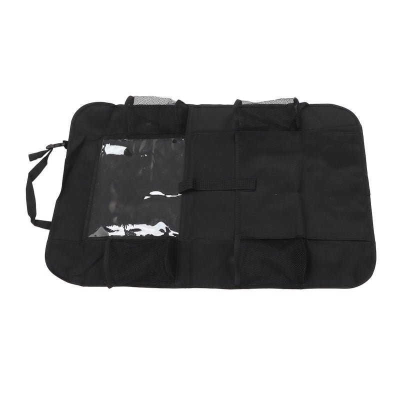 Car Backseat Organizer with Tablet Holder Multiple Storage Pockets Kick Mat Seat Back Protector for Kids - Image 3