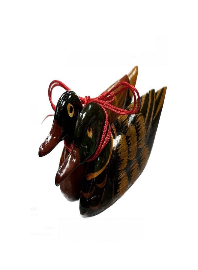 DMtse Feng Shui Pair Mandarin Ducks for Love & Fidelity Resin (2 1/2 inch Small Size) Feng Shui Home Décor The Romantic Meaning of A Pair of Mandarin Ducks - Image 5