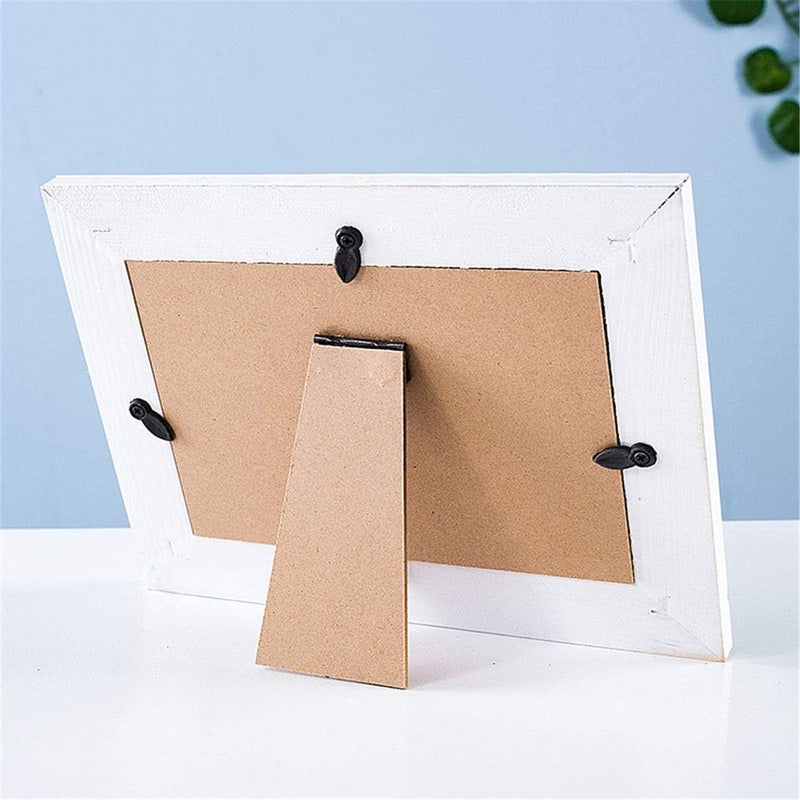 JANOU Mediterranean Photo Frame Wooden Picture Frame Wooden Photo Frame Holder for Nautical Beach Themed Home Coffee Shop Decoration, 6x4 Inch - Image 4