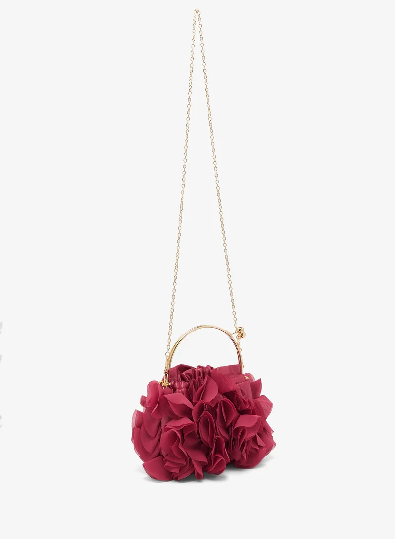 Ginger Boutique Ruffled Clutch Bag