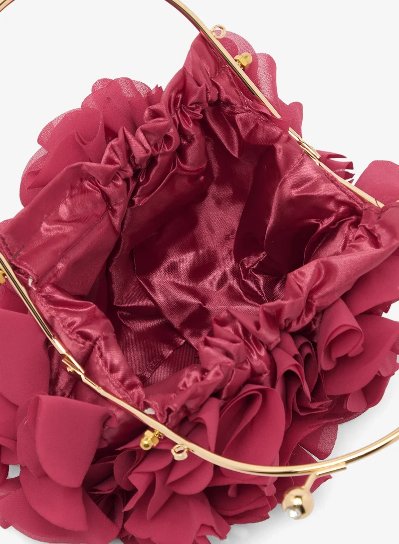 Ginger Boutique  Ruffled Clutch Bag for Women | Best Price UAE