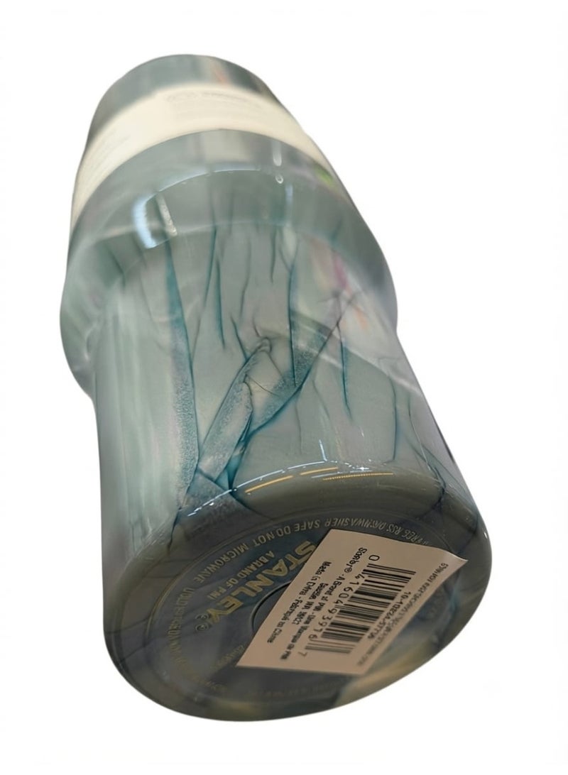 كوب Stanley Quencher H2.0 FlowState من الفولاذ المقاوم للصدأ، مزود بتقنية العزل بتفريغ الهواء وغطاء وماصة؛ مناسب للماء والشاي أو القهوة المثلجة ومشروبات السموذي وغيرها، سعة 40 أونصة. - Image 5