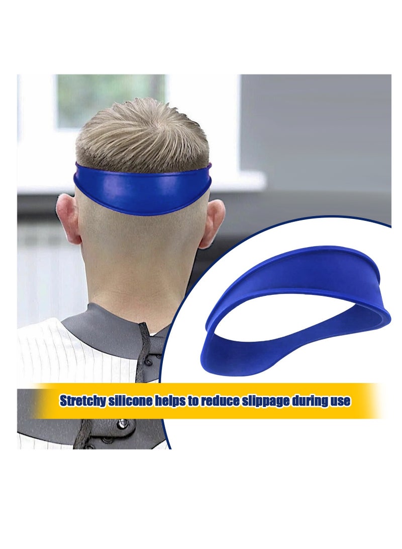 Neckline Shaving Template and Adjustable Hair Trimming Guide for DIY Self Haircutting System, Keeping Clean Straight Neck Hairline Easy to Use Tool Portable Blue - Image 3