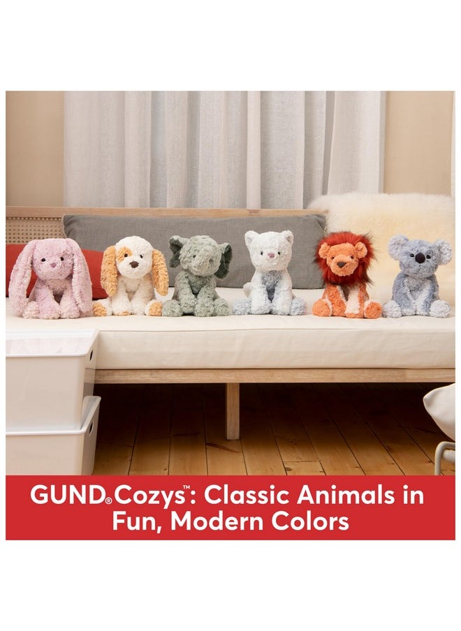 غاند مجموعة GUND Cozys، أرنب محشو، ديكور ربيعي، أرنب قطيفة للأعمار من سنة فما فوق، وردي، 10 بوصات  - Image 3