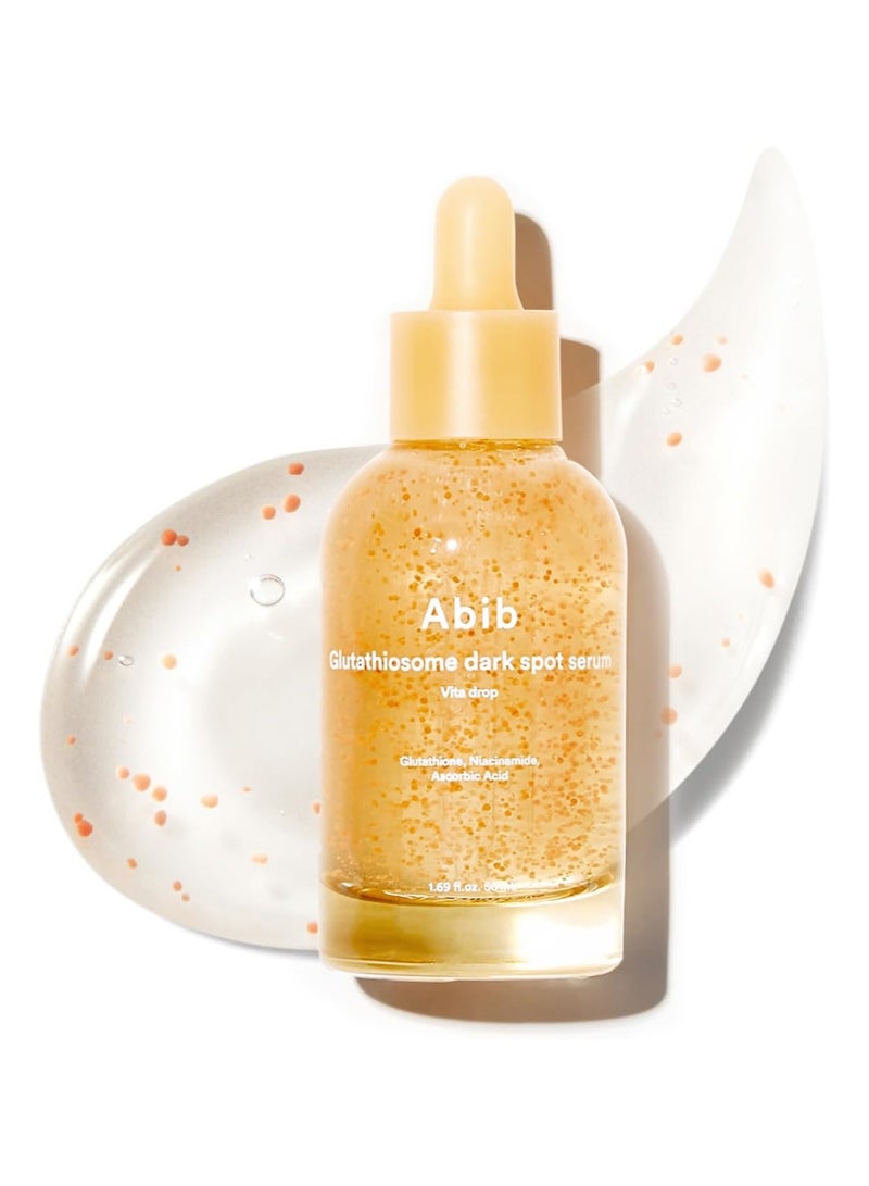 ابيب سيروم فيتا دروب للبقع الداكنة بالجلوتاثيوسوم، 1.69 أونصة سائلة | منتجات العناية بالبشرة الكورية، علاج البقع الداكنة وفرط التصبغ | سيروم مُفتّح للبشرة الحساسة وغير المُوحدة | نياسيناميد، فيتامين سي - Image 1