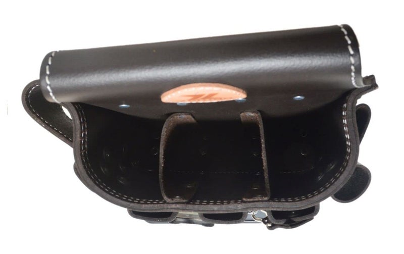 Zeluga 20-150 6 Pocket Leather Electrician Tool Pouch, Oil Tan - Image 5