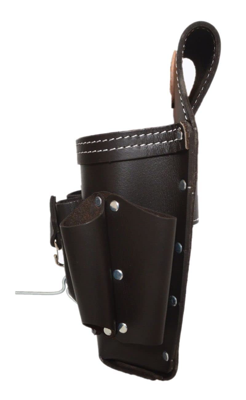 Zeluga 20-150 6 Pocket Leather Electrician Tool Pouch, Oil Tan - Image 4