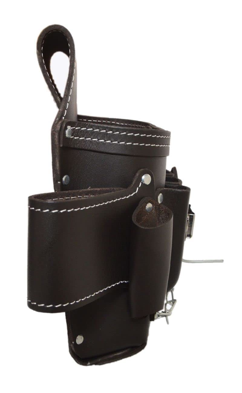 Zeluga 20-150 6 Pocket Leather Electrician Tool Pouch, Oil Tan - Image 3