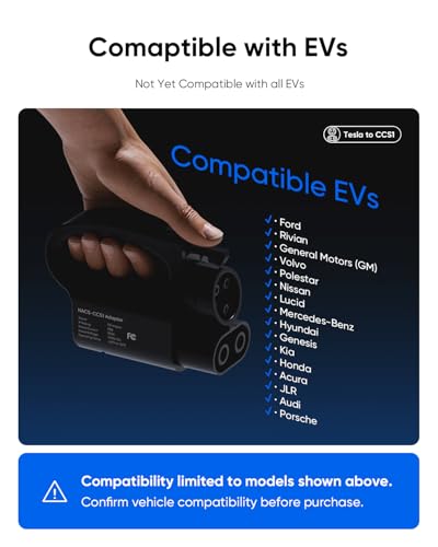 EG evgoer NACS to CCS Electric Vehicle Adapter, Max 500A 1000V Fast NACS DC Adapter Compatible with Tesla Supercharger V3/V4 [Check with Your Automaker for Compatibility] - Image 2