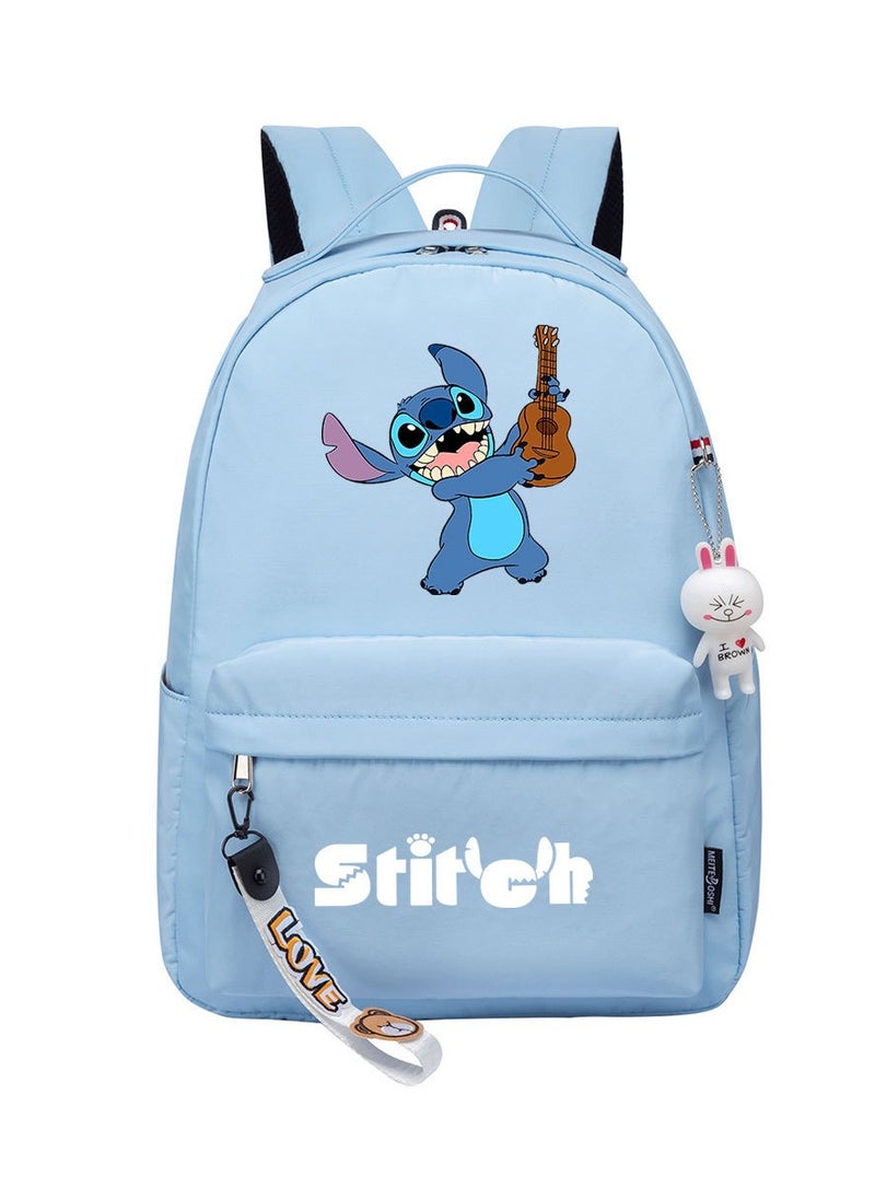 STITCH Cartoon Youth Large Capacity Backpack For Men and Women 