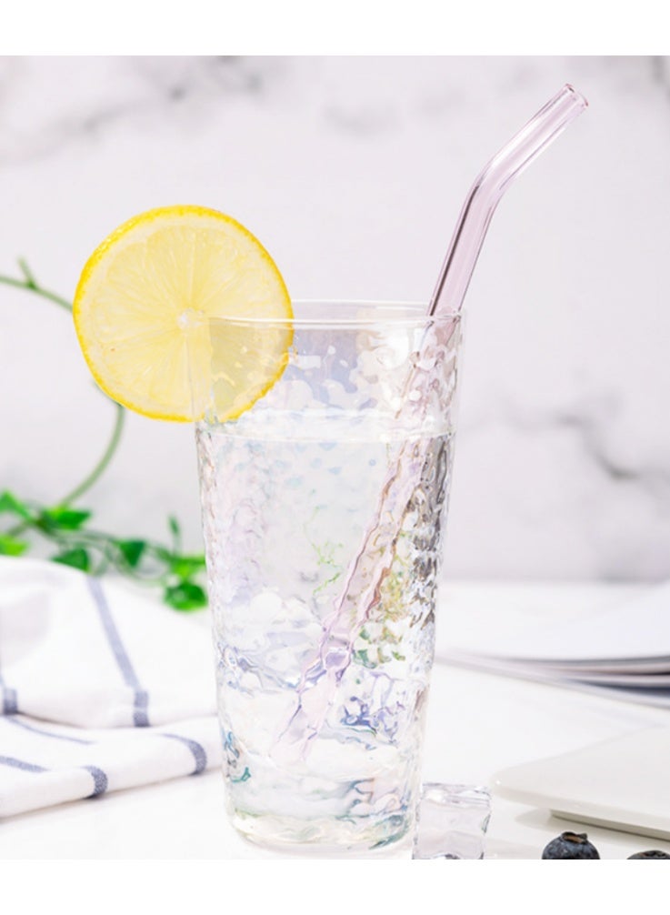 مجموعة 3 قطع من مصاصات زجاجية شفافة بحجم كبير مع صندوق تخزين من جلد البقر، تصميم مستقيم ومنحني للعصائر والحليب والماء، أعواد تقليب بأسلوب بسيط مع فرشاة تنظيف، تشمل: 1 مصاصة مستقيمة 8×200مم، 1 مصاصة منحنى 8×200مم، 1 مصاصة مستقيمة 12×200مم - Image 5