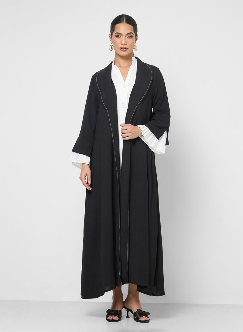 Khizana Abaya With Pleated Sleeves - Image 4
