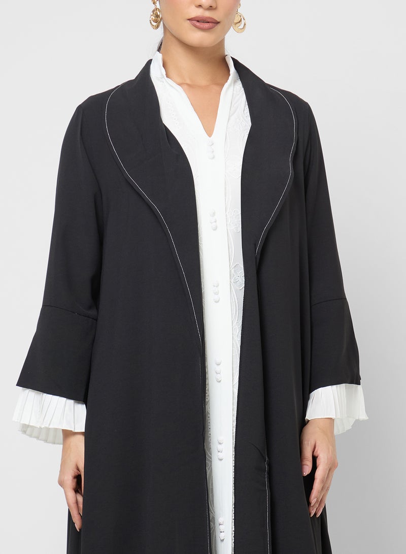 Khizana Abaya With Pleated Sleeves - Image 3